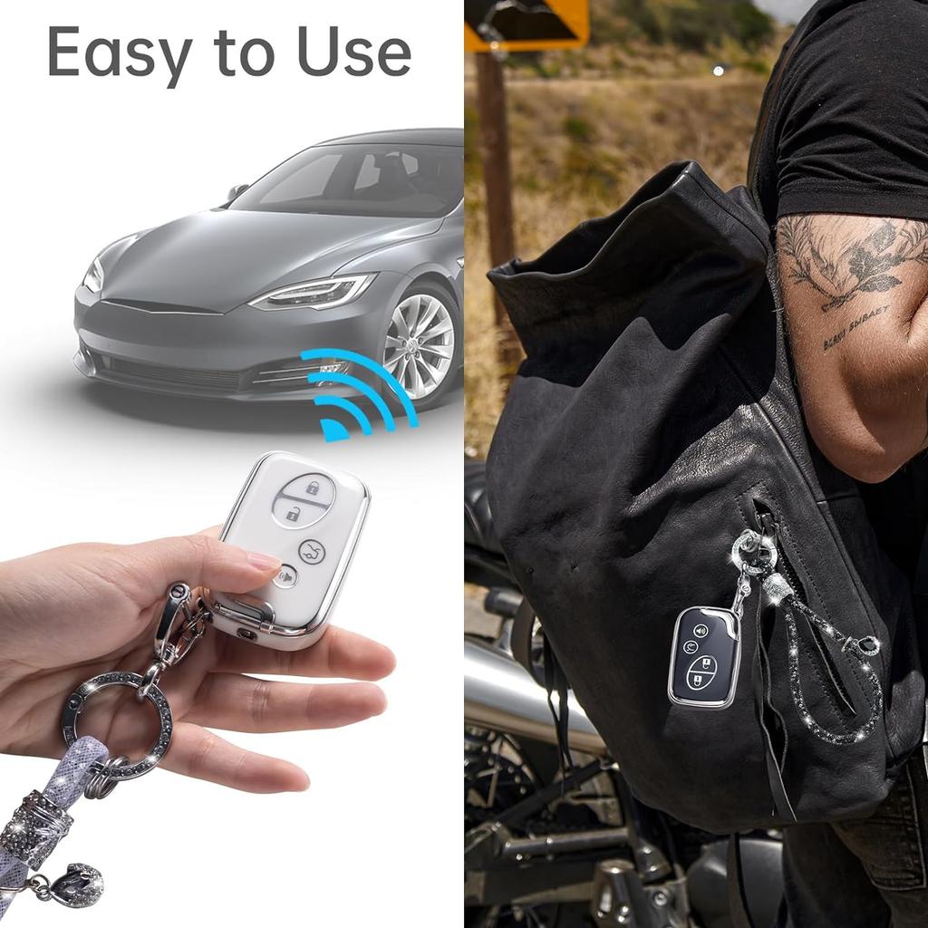 Чехол для брелока Lexus с хрустальным автомобильным брелоком, защитный чехол для ключей Lexus GX460 RX350 ES350 IS250 GX460 LX570 IS350, черный