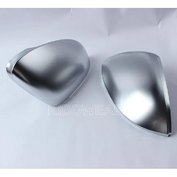 Matte Chrome Side Wing Mirror Caps For VW Golf 8 VIII MK8 GTI GTD GTE R Covers Silver GTD