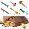 3D Book Clip DIY Crochet Knitting Bookmark Page Holder Clip Book Support