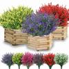10PCS Artificial Lavender Flower, Outdoor Lavender Flower Plastic Plant, Artificial Flower Artificial Plant, Home Porch Home Decoration