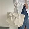 Bow Large-capacity Tote Bag Women's New Niche High-end Soft-sided Commuter Handbag Shoulder Bag