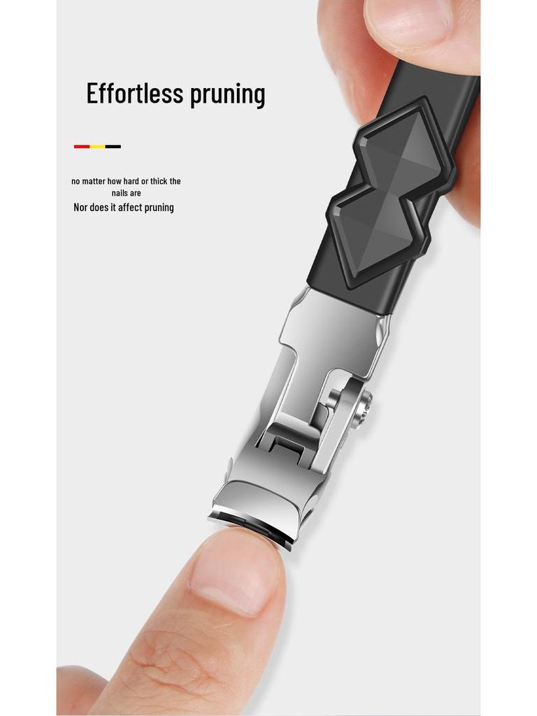 Кусачки для ногтей из нержавеющей стали с длинной ручкой и изогнутым лезвием, с большой рукояткой