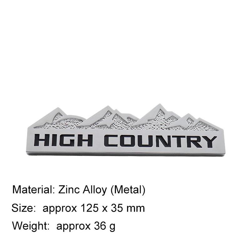3D ВЫСОКОГОРНЫЙ Снежная гора Для внедорожника SUV Капот Крыло багажник Задняя наклейка Эмблема Значок Стикер