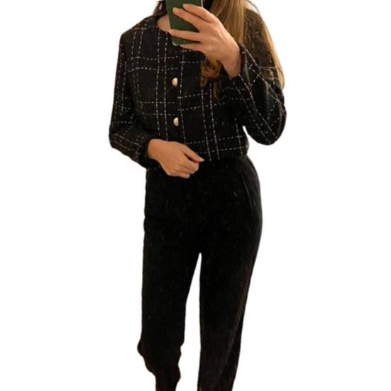 Женское пальто без воротника, однобортное, с длинными рукавами, короткое, в деловом стиле, для поездок на работу