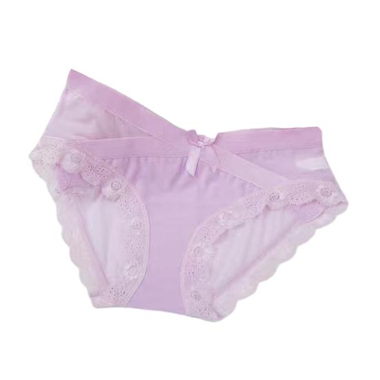 Women's Sexy Panties Lace See Through Underwear Low Rise Thin Mesh Sheer Underpants Breathable Bikini Briefs