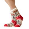 Носки из рождественской серии женские зимние из овечьей шерсти для сна детские милые домашние флисовые напольные носки рождественские подарки