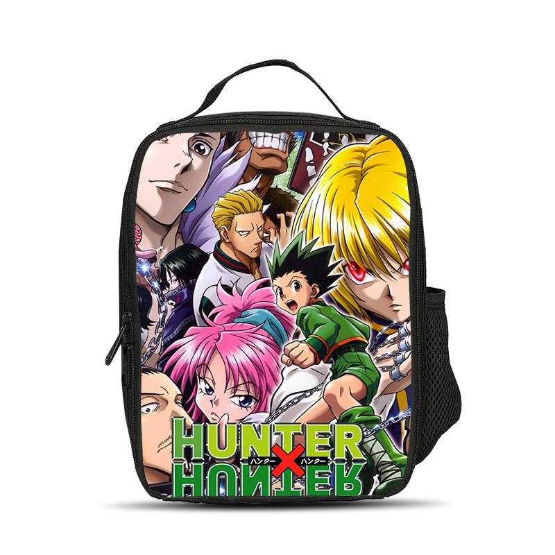 HUNTER × HUNTER Ледяной пакет с принтом из аниме для детского сада, начальной школы, мальчиков и девочек, новый, большая вместимость, легкий и компактный
