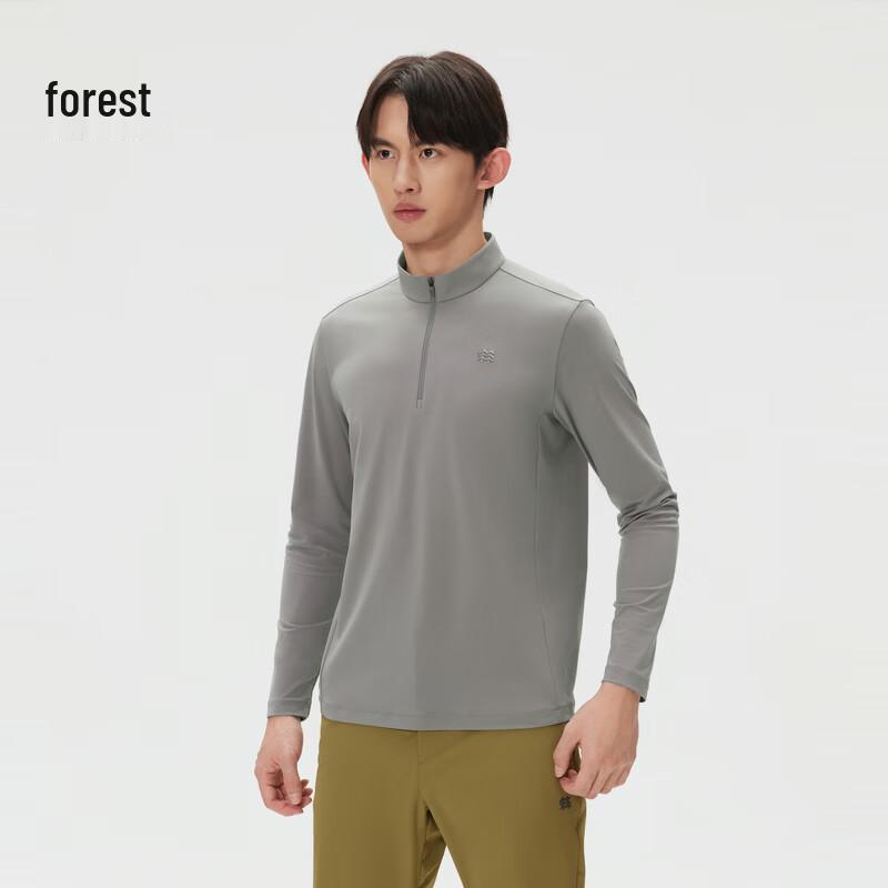 Мужская футболка KOLON SPORT S-FUNCTIONAL с полумолнией и длинным рукавом