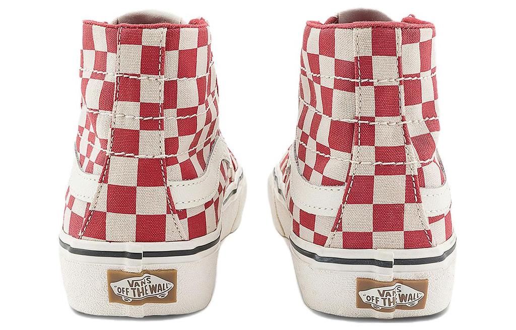 Men's Sneakers Vans SK8 Lightweight Breathable Lightweight And Breathable High top Skateboard Shoes Unisex Red