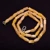 Natural Yellow Aventurine Gemstone Fancy Tube Smooth Beads Necklace 17" UB-3524 UB-3524