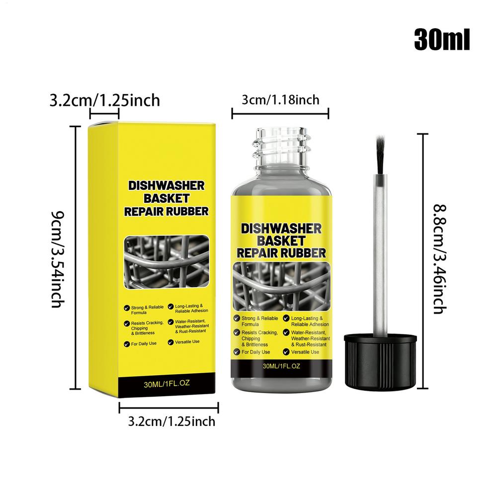 Dishwasher Rack Repair 30ml Rubber Rust Remover Coating Tine Restorer Paint For Home Kitchen Appliance Basket maintenance