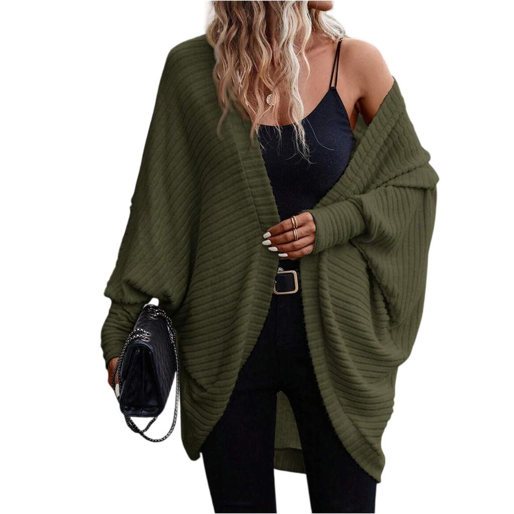 Women's Fashion Cardigan Solid Color Long Sleeve Cardigan Jacket