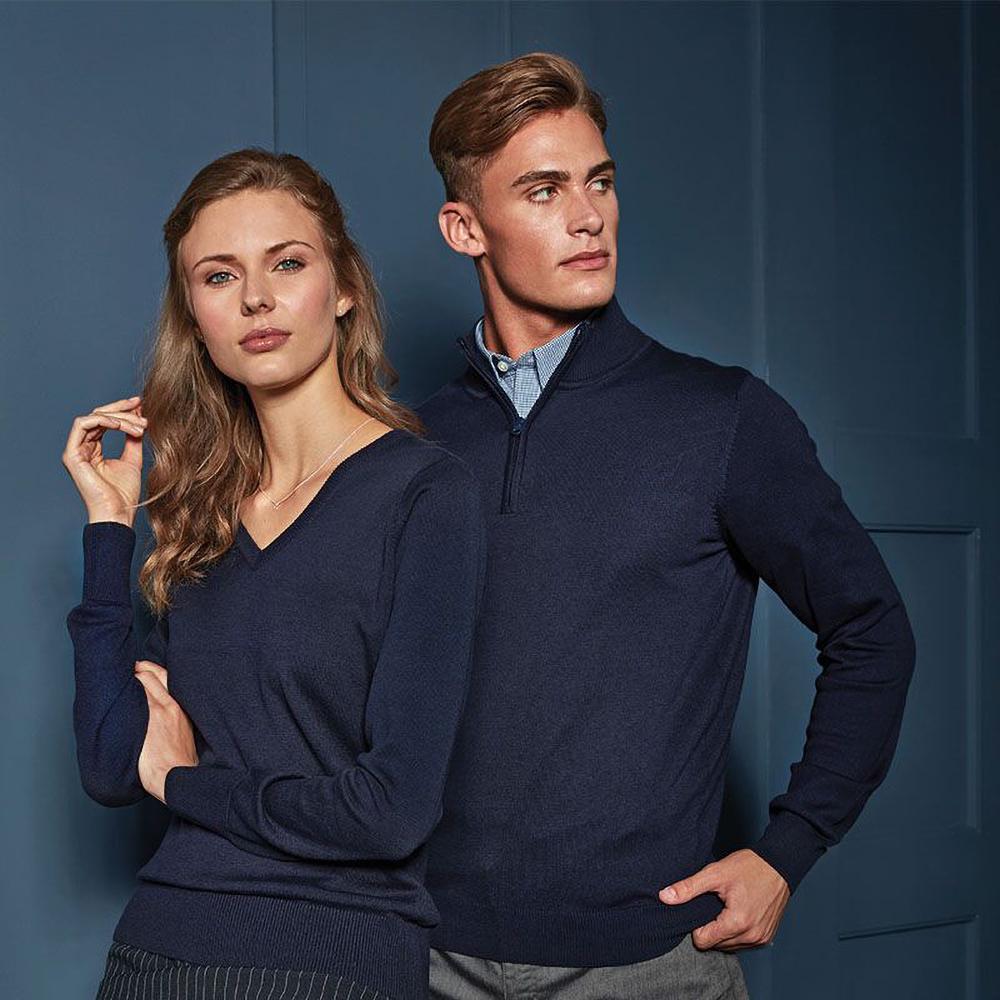 Premier Женский/женский вязаный свитер/топ с v-образным вырезом