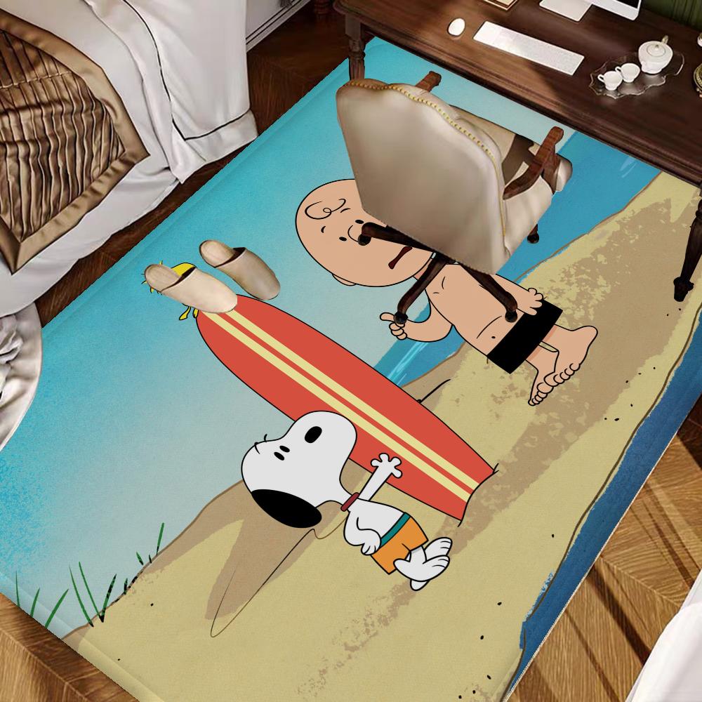 3D cartoon Snoopy Room Mats Cheaper Anti-slip Modern Living Room Balcony Printed Welcome Rug