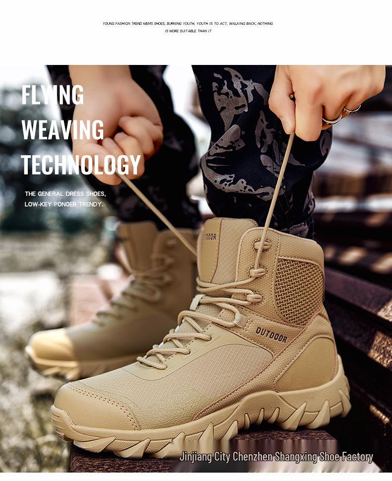 Дышащие тактические походные ботинки Magnum больших размеров - Износостойкая военная обувь средней высоты для боя