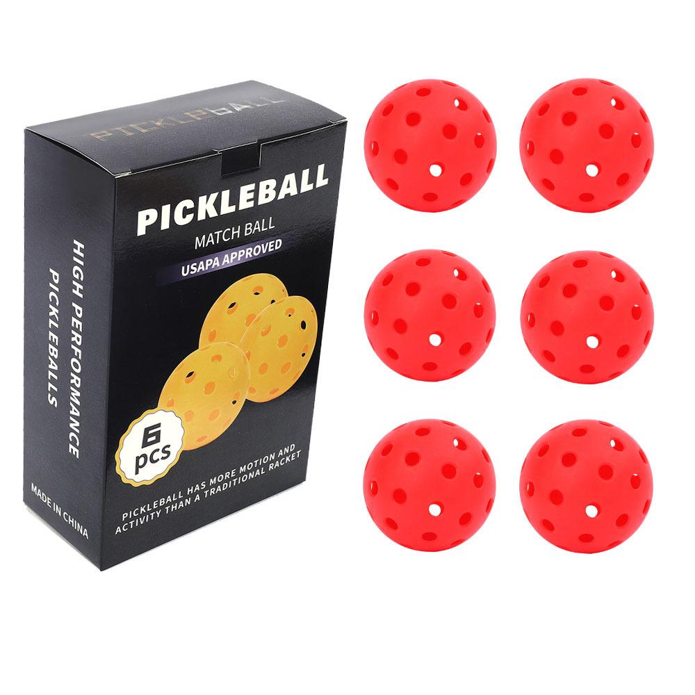Pickleball Trainer Spare Ball Elastic String Color Box Package Holed Balls Pe High Elastic with Wire