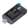 USB-мультиметр с 6-значным вольтметром, амперметром, кабелем для измерения емкости аккумулятора и внутренним сопротивлением. 