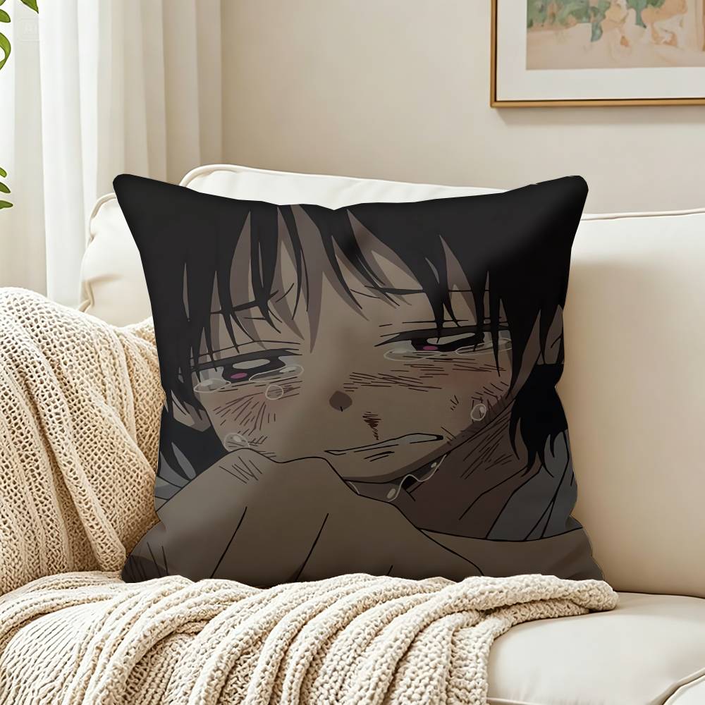 KKuze Shizuka Takopis Original Sin Customizable Square Cushion Cover Double Sided Print Pillow Case