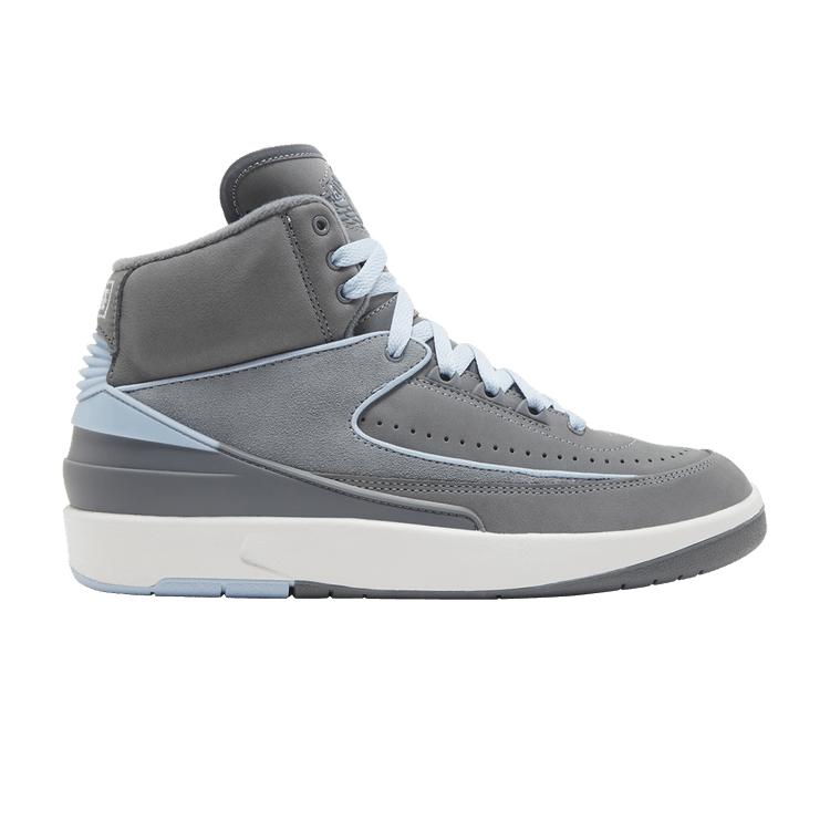 Женские кроссовки Nike Jordan 2 Retro Cool Grey (Женский) Холодный серый/Ледяной синий/Белый