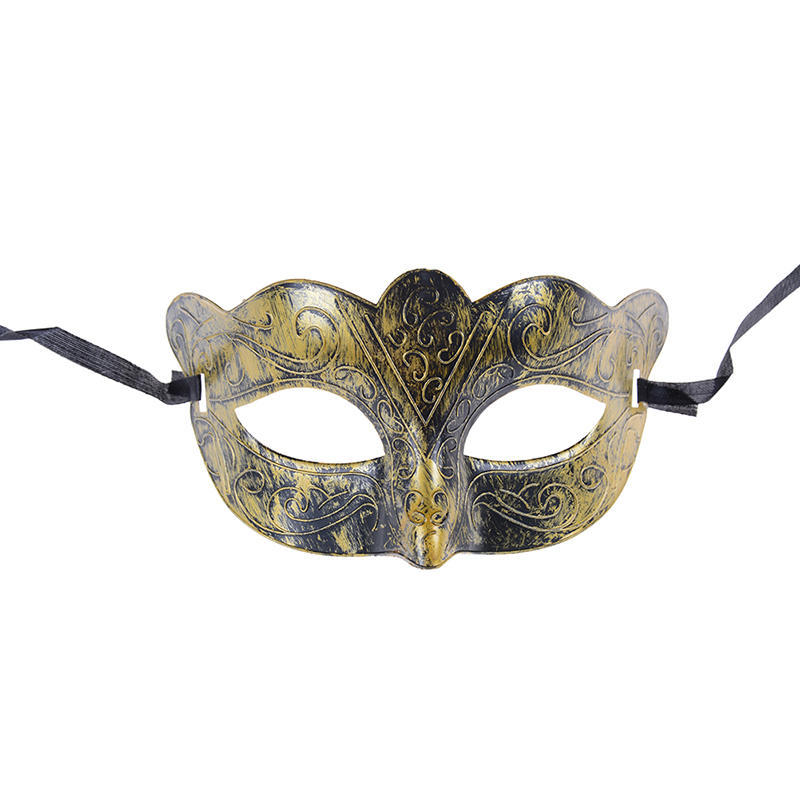 Retro Men Halloween Antique Silver Gold Venetian Mardi Gras Masquerade Party Ball Mask