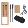 Беспроводной термометр для мяса с 2 зондами, зарядка через USB, IP67, водонепроницаемый, умный термометр для мяса с повторителем