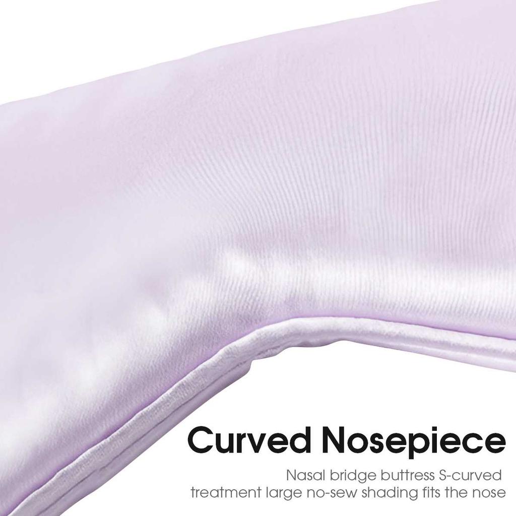 1 шт. Удобная тканевая шелковая маска для глаз, мягкая шелковая маска для сна, натуральный шелк тутового дерева, супермягкая, эффективно блокирующая свет