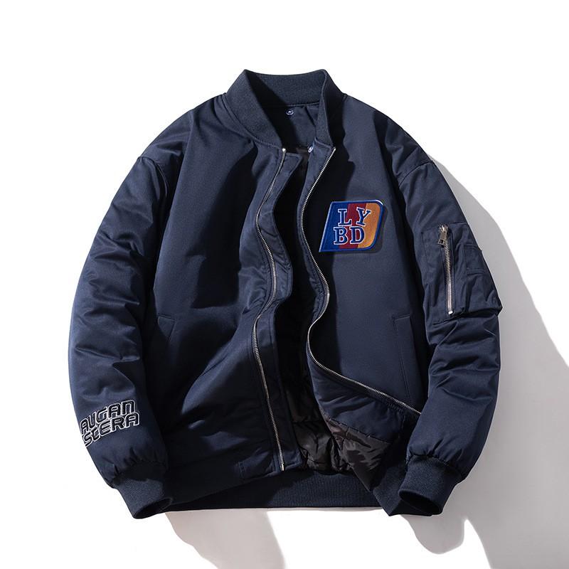 Mens Oversized Baseball Jacket Casual Bomber Style Loose Fit Outerwear