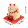 Солнечный Кот Удачи Машущий Кот Кот на солнечной батарее Милый машущий кот на солнечной батарее Удача Богатство Приветствующие коты Домашний дисплей Декор для автомобиля
