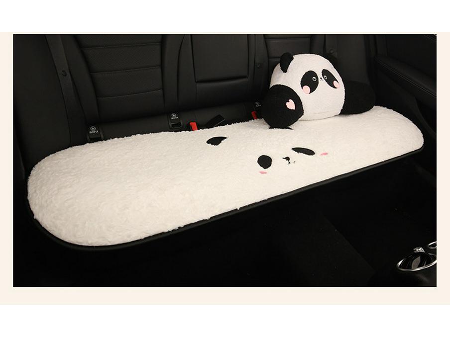 Зимняя плюшевая подушка на сиденье автомобиля Panda для Toyota bZ3, Corolla, RAV4, Rongfang, bZ5