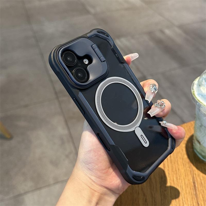 Magsafe Transparent Shockproof Phone Case For For Iphone 11 12 13 14 15 16 Pro Max Plus Magnetic Bumper Cases Back Cover