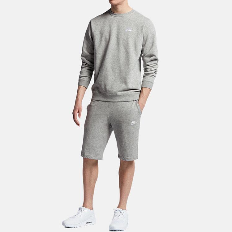 Nike Толстовки Мужские Серые С круглым вырезом Умеренные Обычные 804343-063