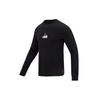 Flight MVP Long Sleeve Crew T-Shirt with Letter Logo Print and Drop Shoulder Men Tops Black DV8433-010