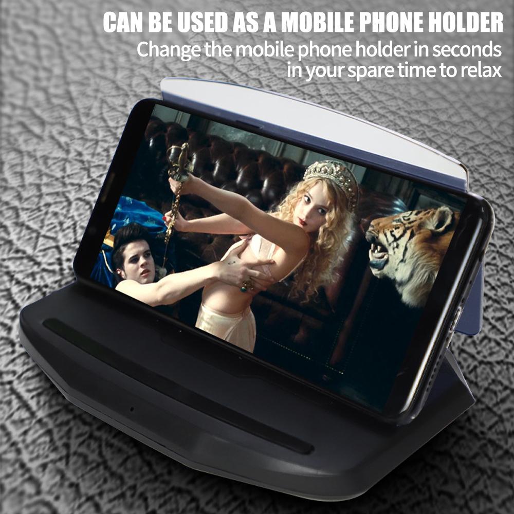 Проекционный дисплей для автомобиля, крепление для навигации, беспроводная зарядка, держатель телефона для iPhone, проектор HD, электронные аксессуары