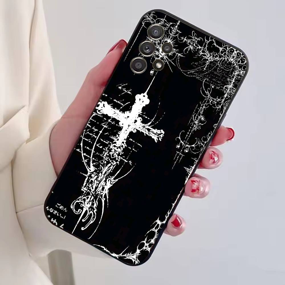Чехол для телефона C-Cool Dark Catgothic C-Cross для Samsung S25, S24, S21, S22, S23, S30, Ultra, S20, Plus, Fe, Lite, Note, 10, Черный