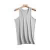 Men's Summer Cotton Ribbed Slim Fit Tank Top with Spaghetti Straps and Racerback.