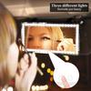 LED Mirror Car Sun Visor Accessories Dimmable Rechargeable Easy To Install Universal Lighted Rear View Mirror Vanity Makeup Mirror