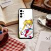 МИЛЫЙ Мультяшный S-Sailor M-Moons Чехол Для Телефона Для Samsung S 25,24,23,22,30,21,10,9,Ultra,Plus,Lite,FE,4,5 G Мягкий Черный Чехол