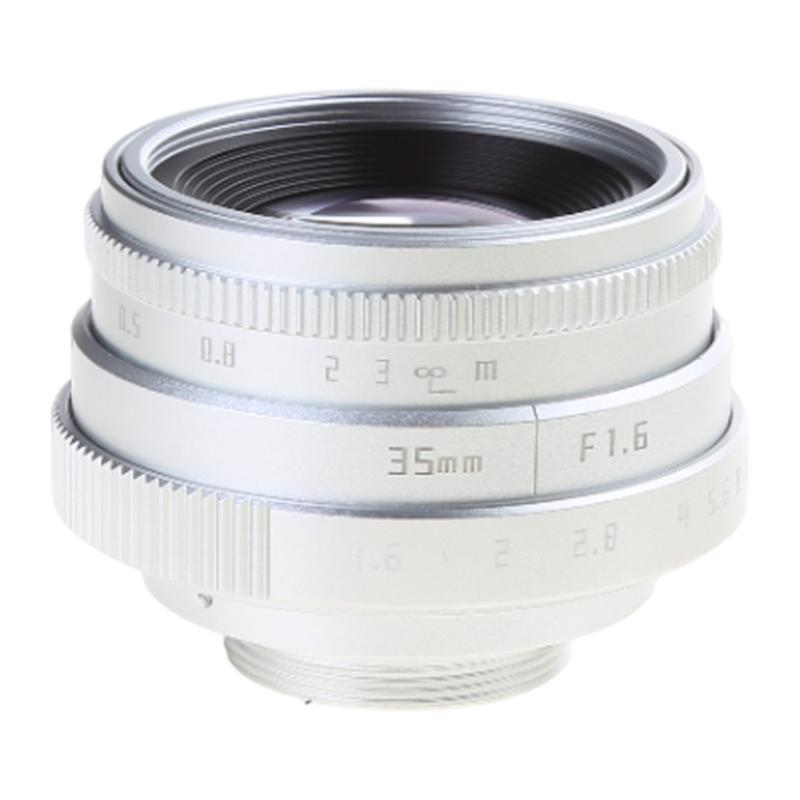 35 мм F1.6 C-Mount Объектив для портретной съемки с большой диафрагмой, ручной, фиксированный. Аксессуар для камер с креплением M4/3.