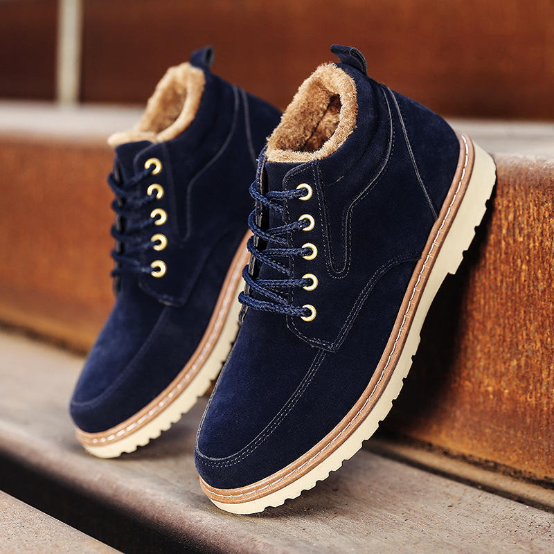 Теплые зимние мужские ботинки, ботильоны из натуральной кожи, мужская зимняя рабочая обувь, мужские меховые зимние ботинки для мужчин Botas thy6