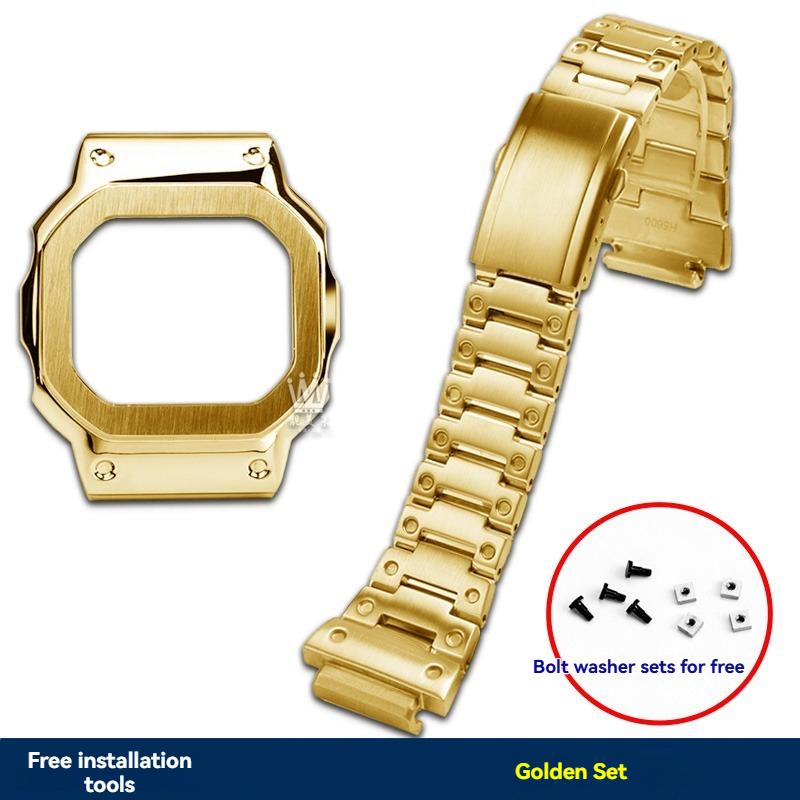 DW-H5600 металлический корпус+ремешок Для Casio 3516 DW-H5600 ремешок H5600 стальной корпус металлический ремешок для мужчин H5600 MOD kit аксессуары