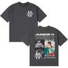 Rapper Junior H Album Cover High Quality T Shirt Unisex Women Aesthetic Short Sleeve Double Sided Print Y2K Oversized Tee Teenagers