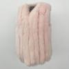 OFTBUY Зимний утолщенный теплый жилет с V-образным вырезом из натурального меха лисы, женский короткий, повседневный, элегантный, в корейском стиле