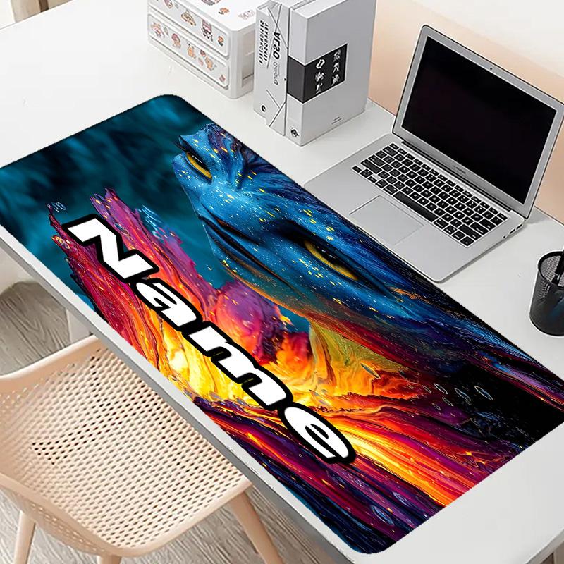 Custom Name Personalized Avatar Pattern Mousepad, Laptop PC Desk Mat, Decorative Desk Mat for Home Keyboard Pad Gift