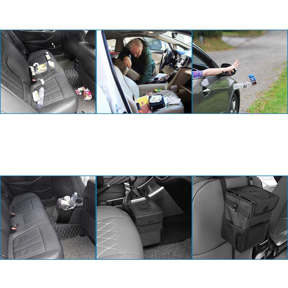 Водонепроницаемый автомобильный мусорный бак, автомобильные аксессуары, органайзер, свалка для мусора, карманы для хранения автомобилей, закрывающиеся портативные