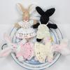 Cute Plush Rabbit Keychain Cartoon Doll Toy Big Ear Rabbit Pendant Keyring for Women Couple Bag Ornament Car Key Chain