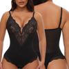 Shapewear Lace Tummy Control Thong Body Shaper V Neck Backless Tank Tops Lace Breathable Slimming Underwear