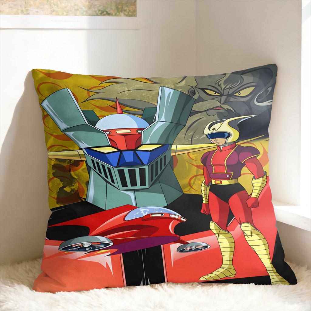 Мультяшная Наволочка Rocket Punch Mazinger Z Новинка Наволочка Для Стула Дивана Домашний Декор Мягкая Наволочка На Подушку Подарок На День Рождения