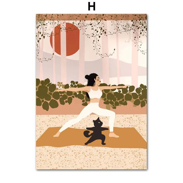 Tropical Girl Book Flower Cheetah Boho Nordic Posters And Prints Wall Art Canvas Painting Wall Pictures For Living Room Decor No Frame