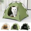 Pet Tent Outdoor Cat House with Non-Slip Bottom UV-Resistant Portable Foldable Indoor
