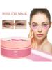60 шт. Маска для глаз с розовой розой уменьшает углы, тонкие линии, мешки под глазами, черные круги, увлажняет и подтягивает кожу, обеспечивает уход за глазами.